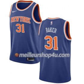 Maillot Basket Homme New York Knicks Ron Baker 31 Nike 2017-18 Bleu Swingman